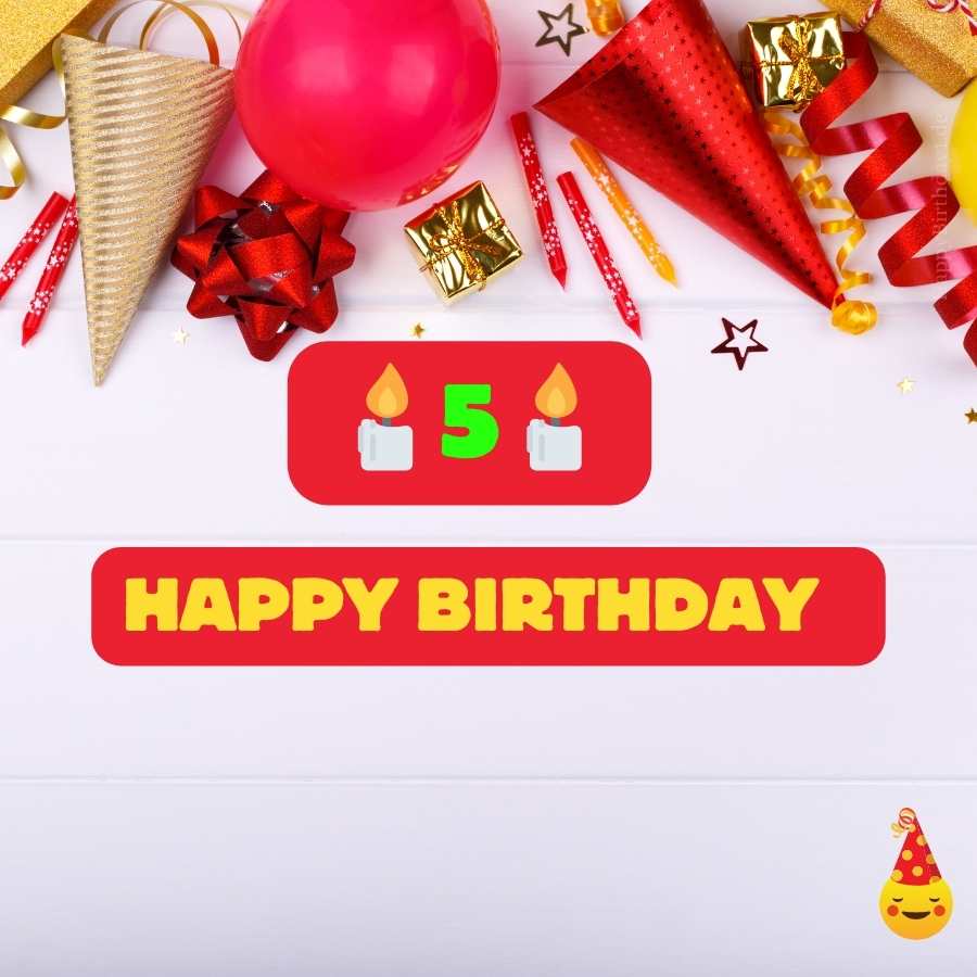 happy 5th birthday boy wishes