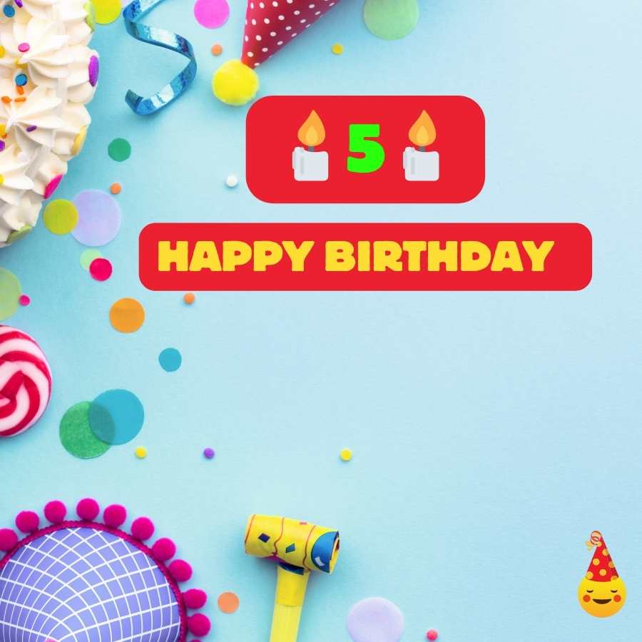happy 5th birthday images