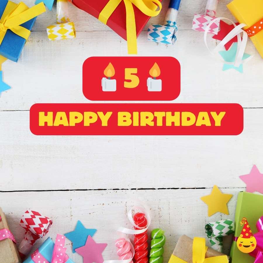 birthday wishes in english for a 5 year old granddaughter