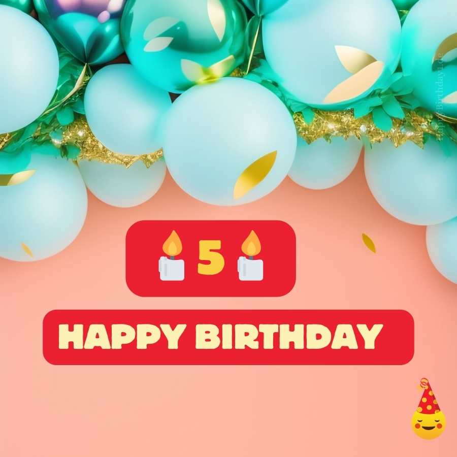 birthday wishes girl 5 years