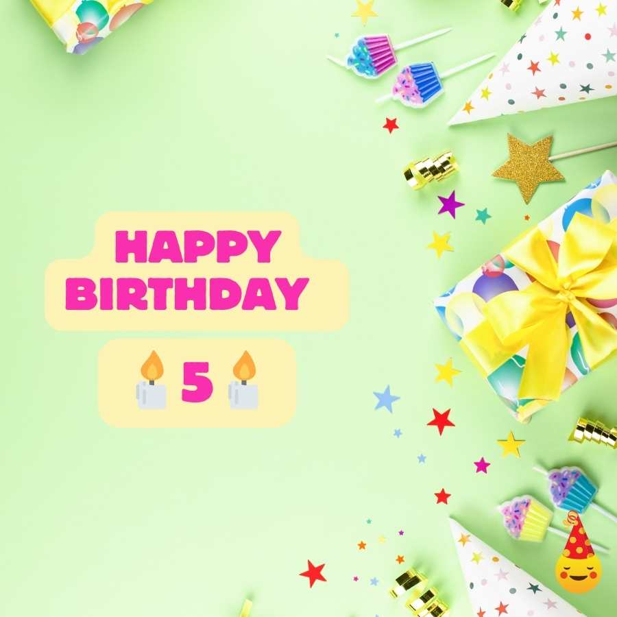 birthday wishes for daughter 5 years old