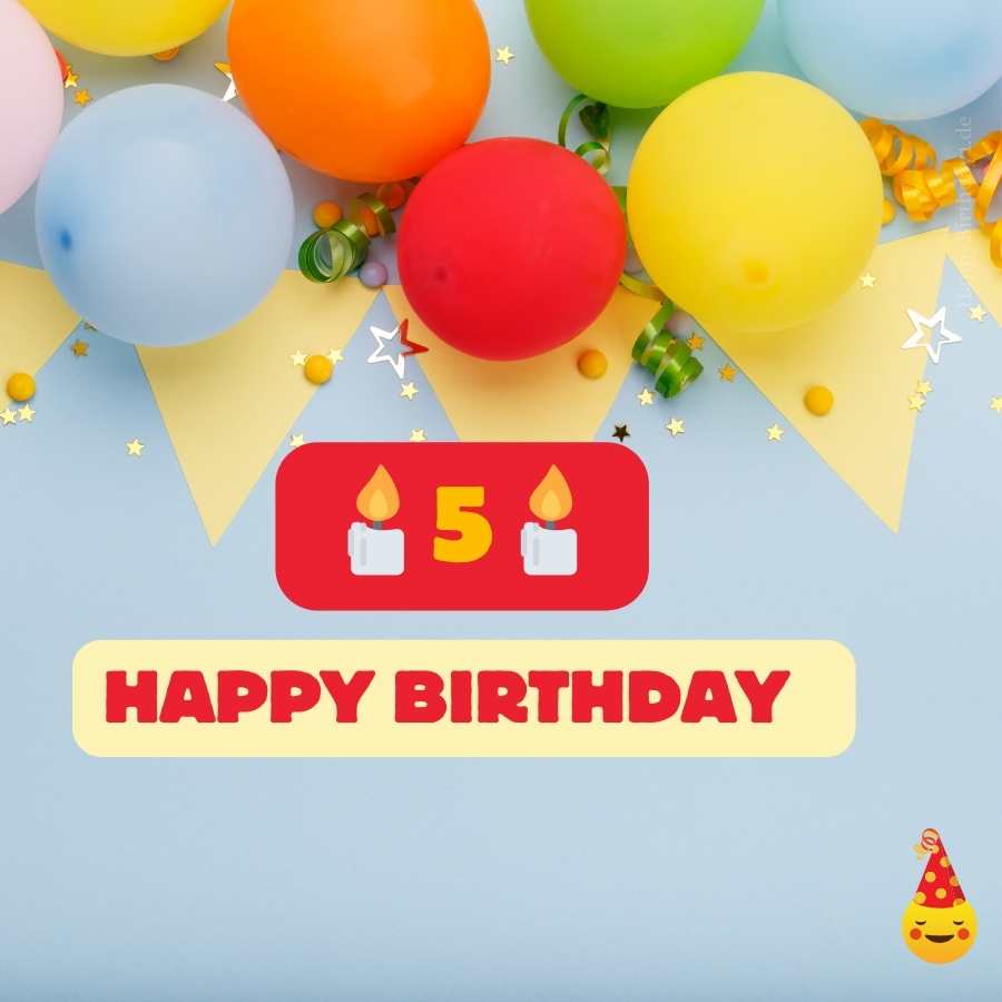 birthday wishes for a 5 year old boy