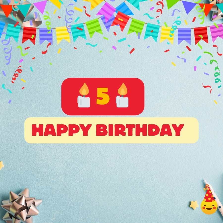 birthday wishes for 5-year-old son from mom