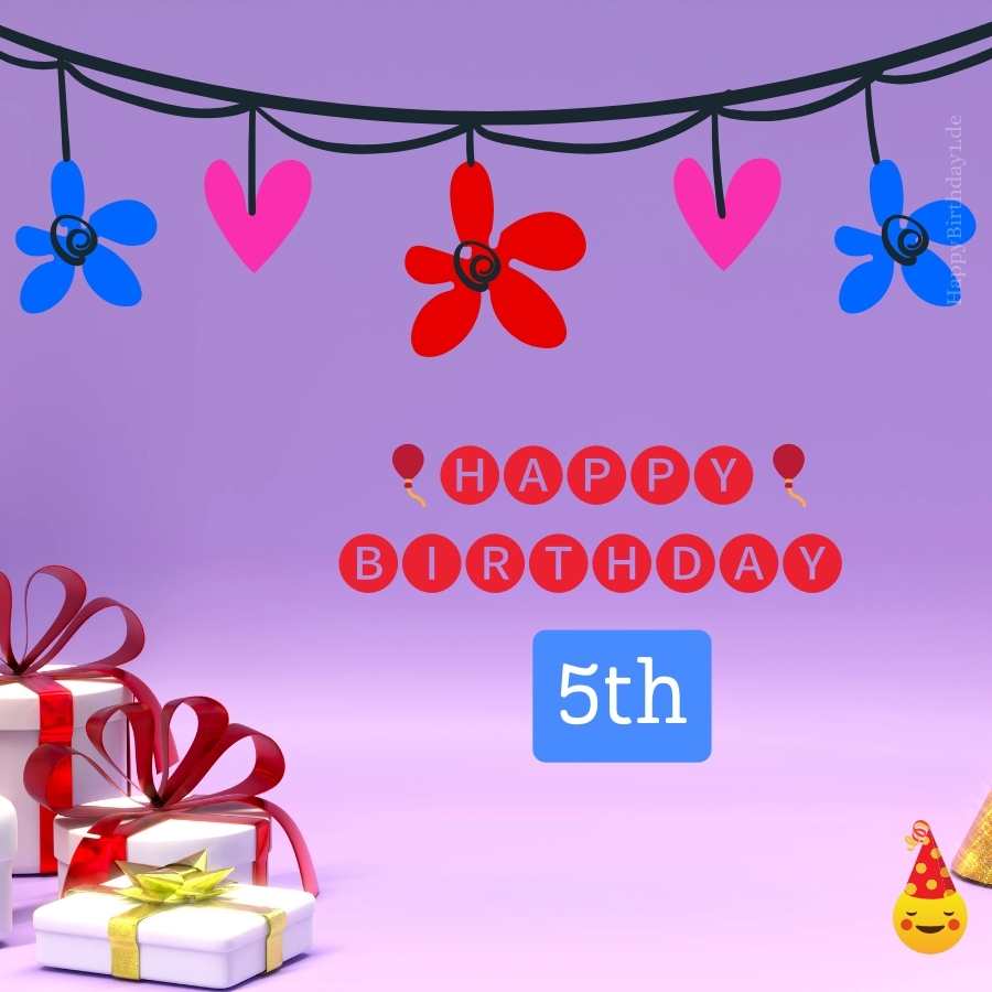 5th birthday daughter
