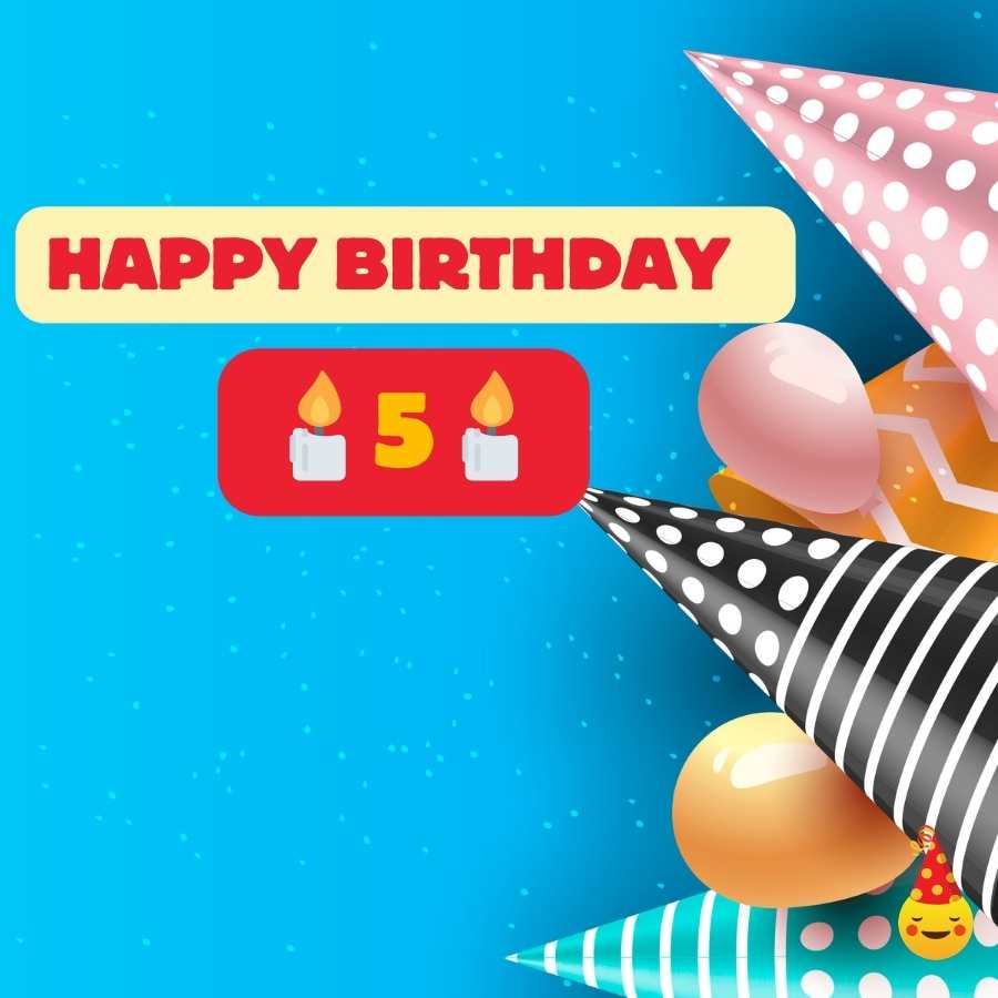 birthday wishes for 5 years old son