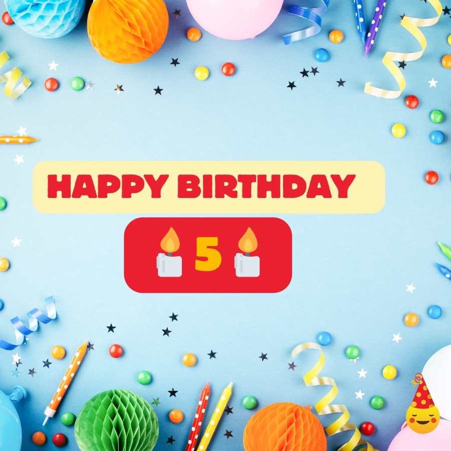 birthday wishes for 5 years old girl