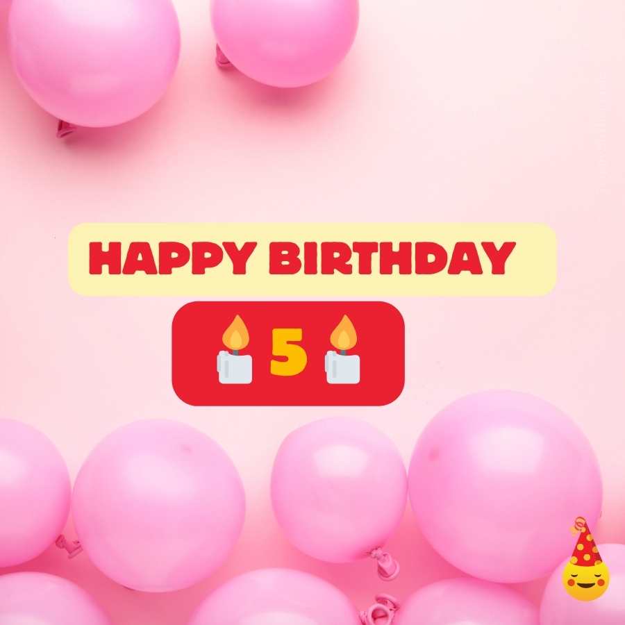 birthday wishes for 5 years old daughter