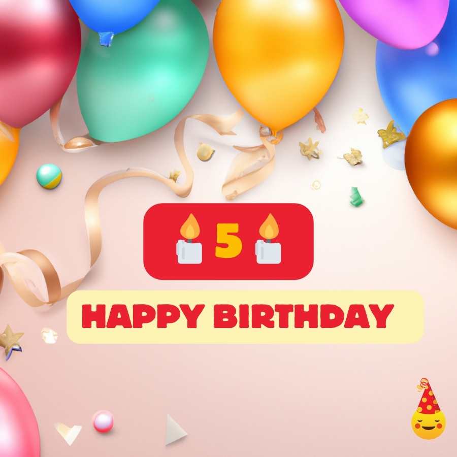 birthday wishes for 5 years boy