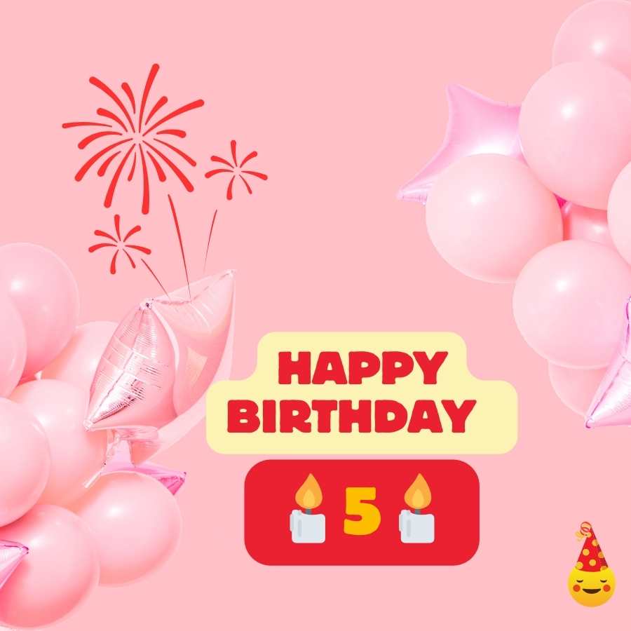 birthday wishes for 5 year old sister