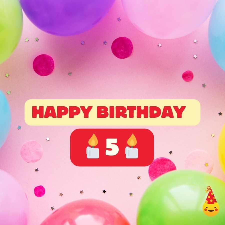 birthday wishes for 5 year old girl