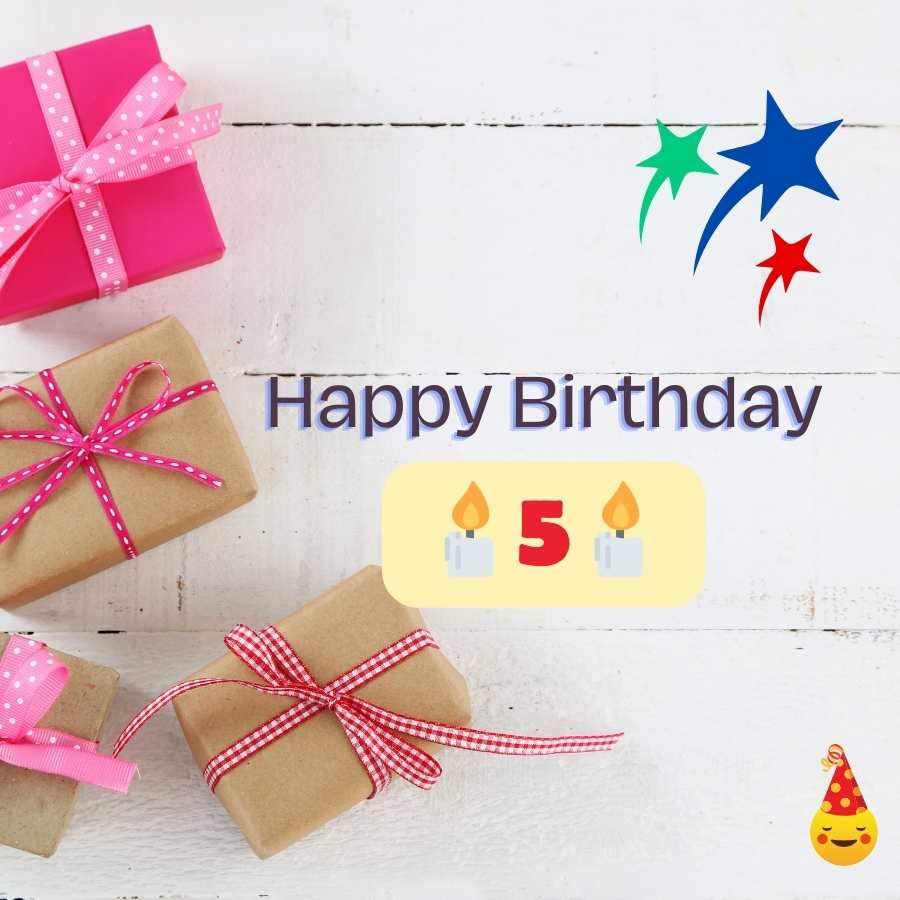 birthday wishes 5 years old girl
