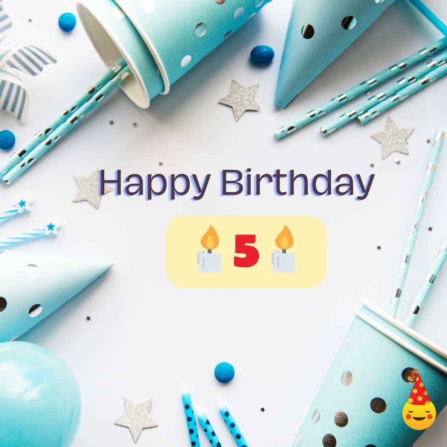 birthday wishes 5 years old boy