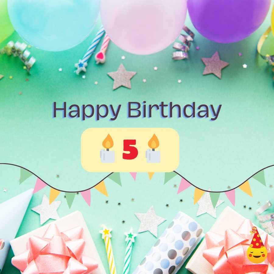 birthday wishes 5 year old daughter