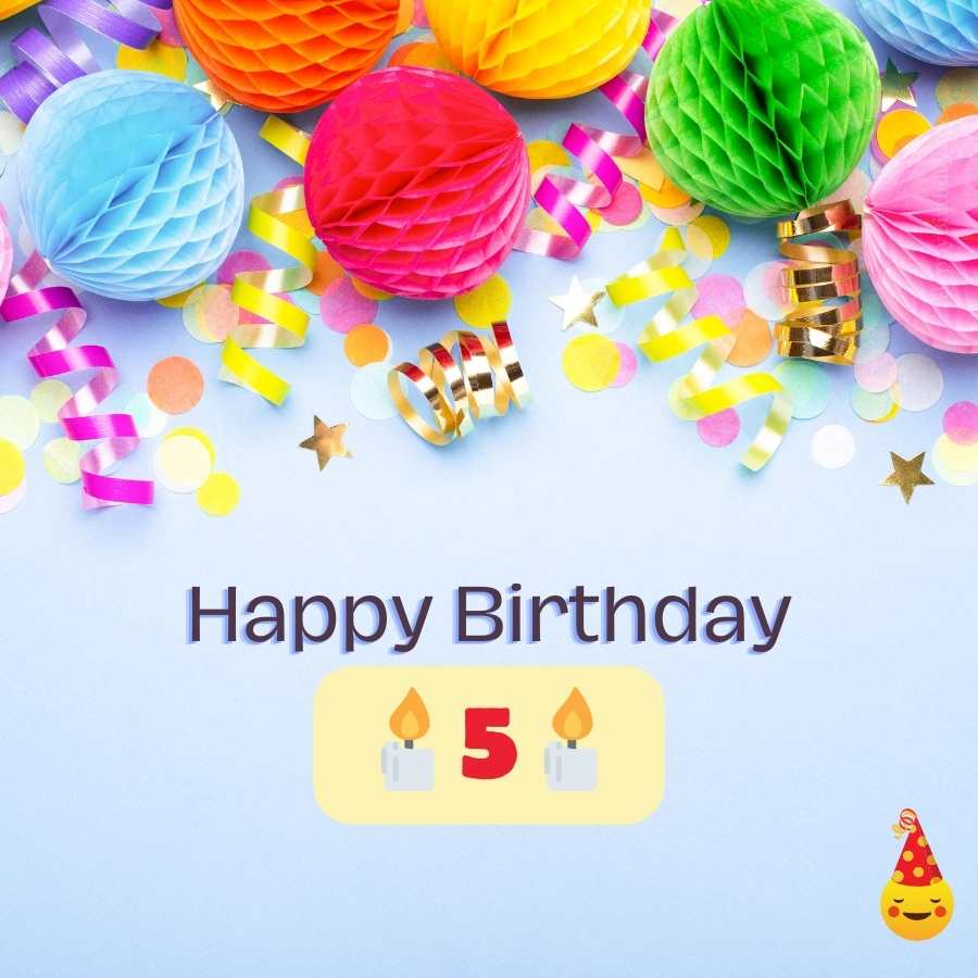 birthday wishes 5 year old boy