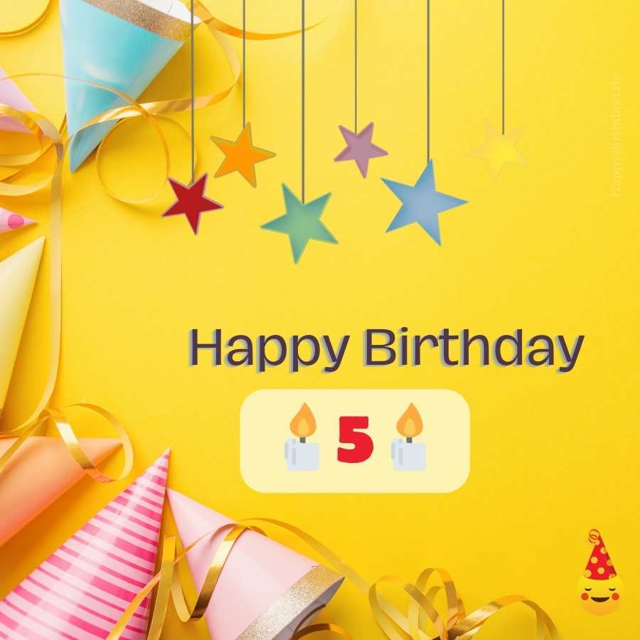 birthday wishes 5 year old
