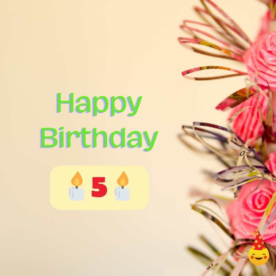 birthday wishes 5 year boy