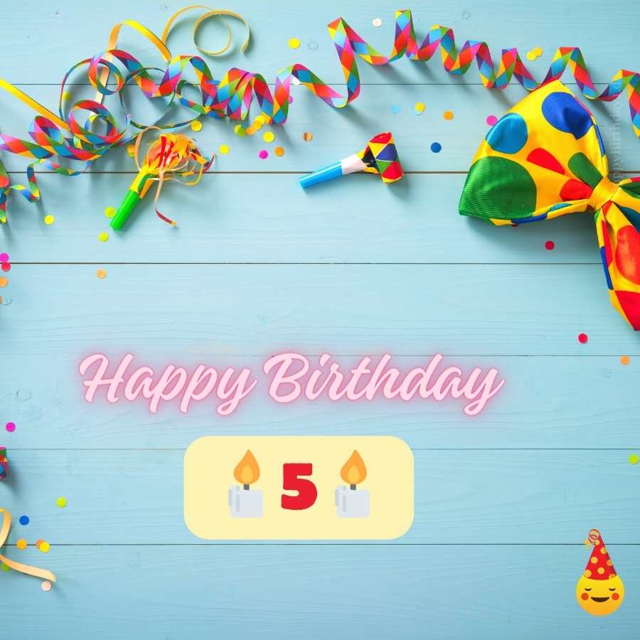 birthday wish to 5 year old boy