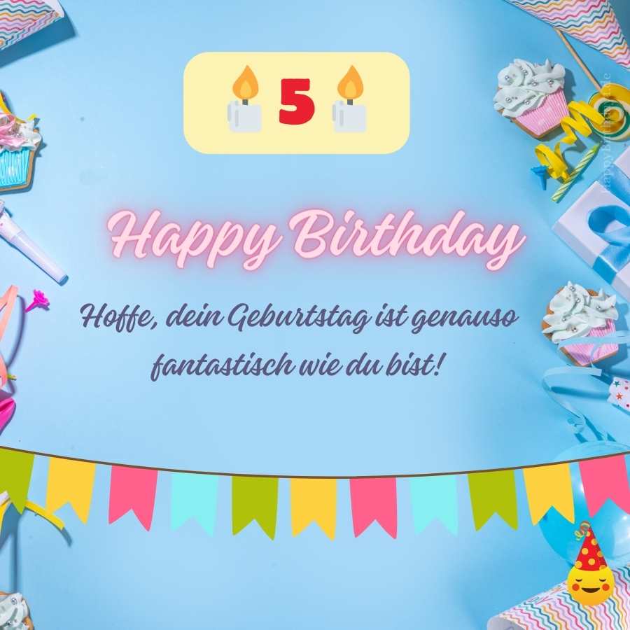 birthday wish for 5 year old boy