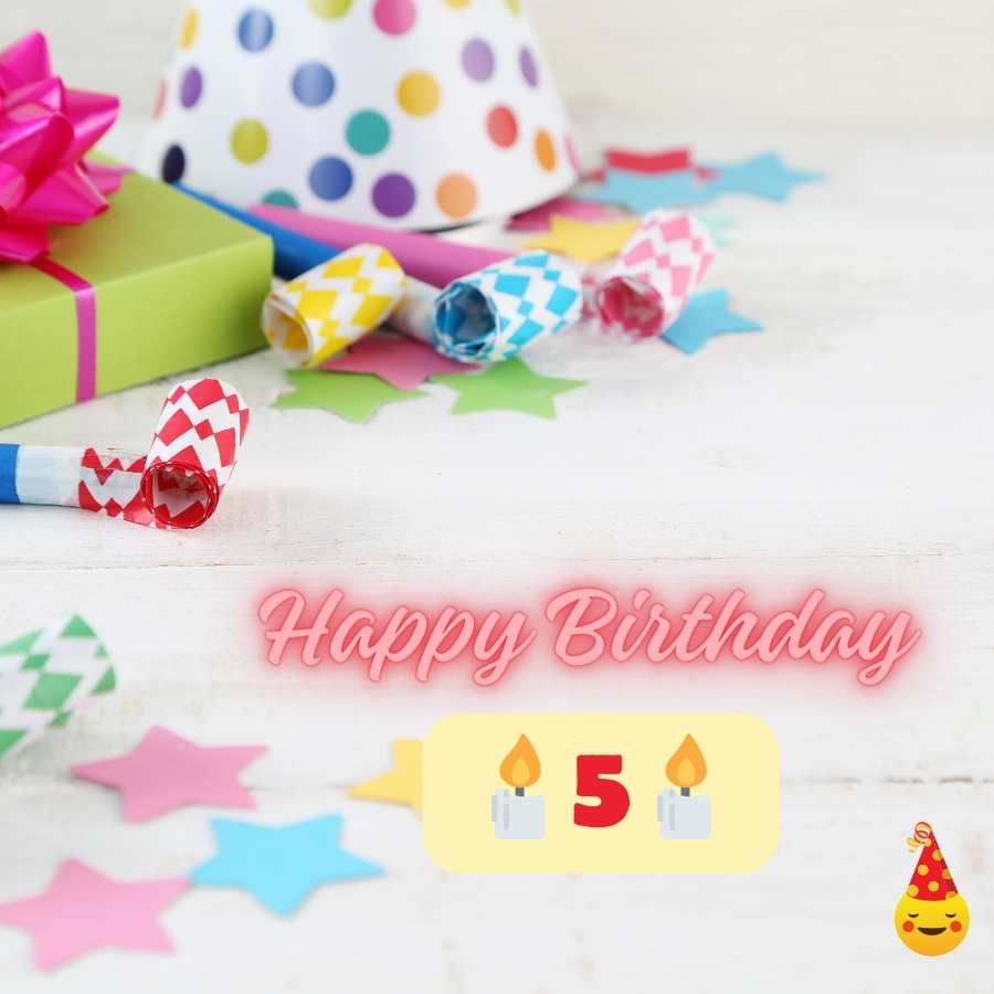 birthday wishes for 5 years daughter