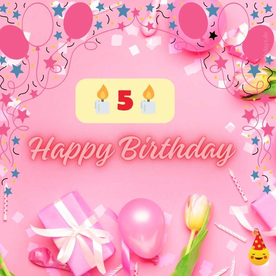 5 years happy birthday wishes