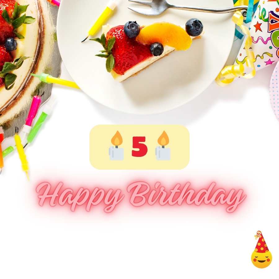 5 years birthday wishes for my daughter