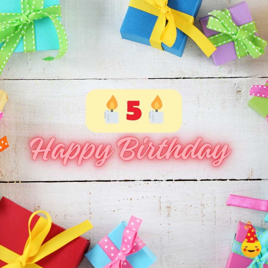 5 years birthday wishes for daughter