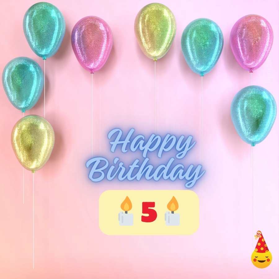 happy 5 years birthday