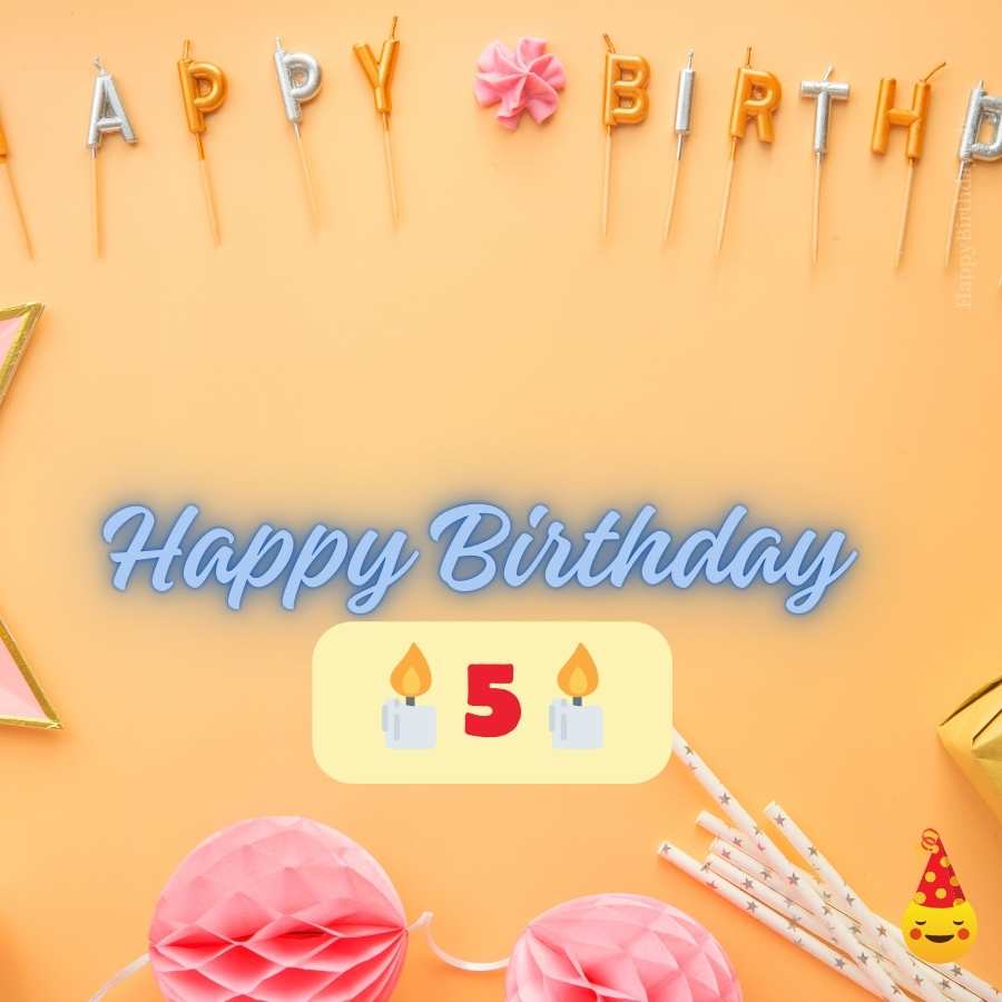5 years happy birthday