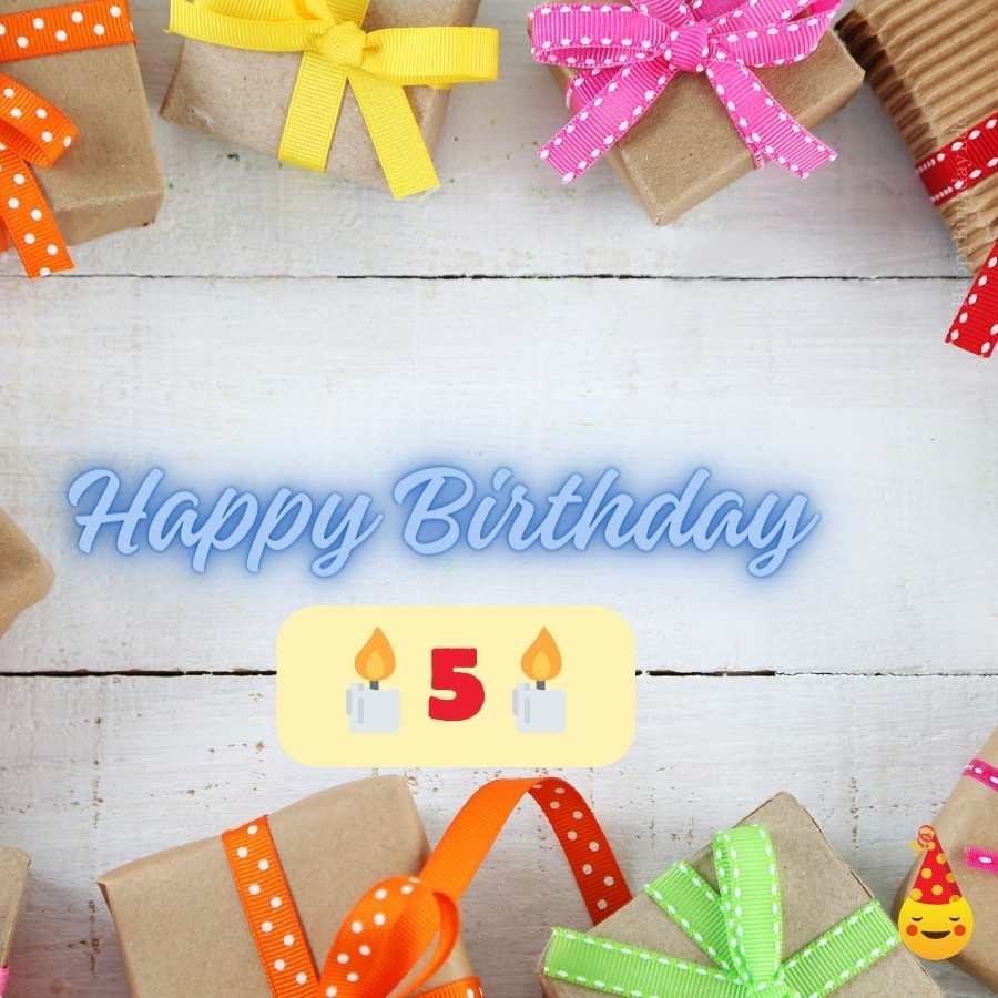 5 years birthday bilder