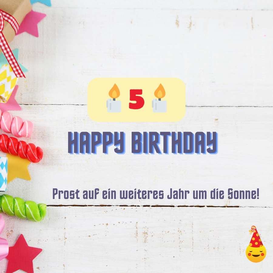 happy birthday 5 jahre junge