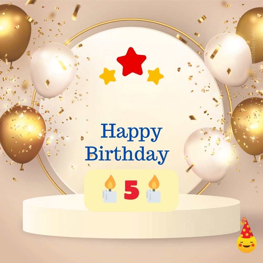 happy birthday 5 year old boy