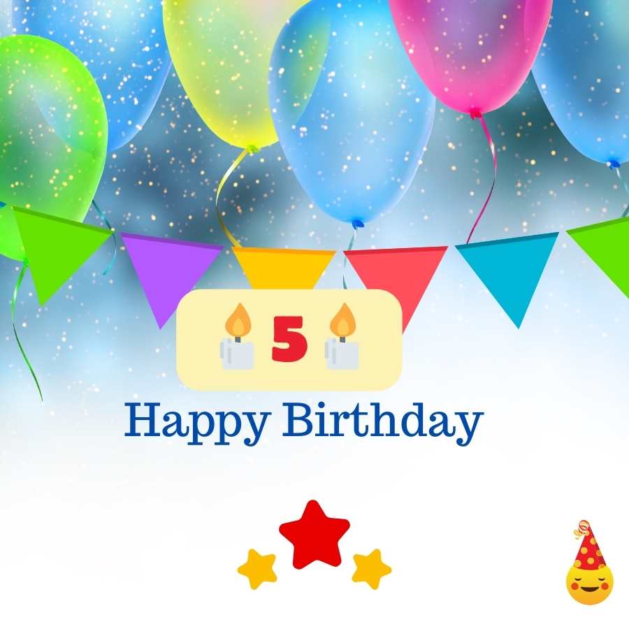 happy birthday 5 year old