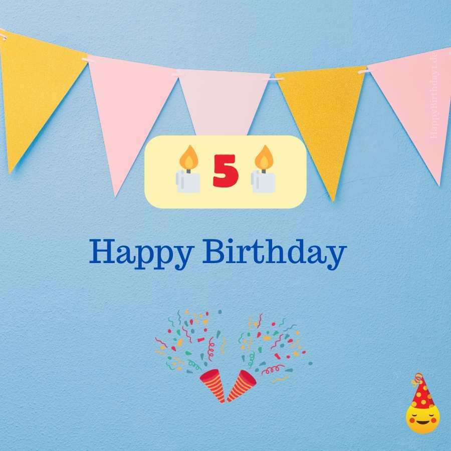 birthday wishes to a 5 year old boy