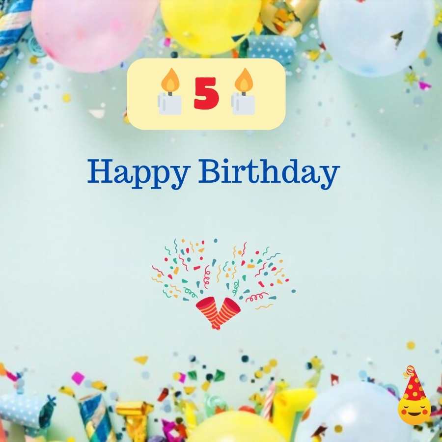 birthday wishes to 5 year old son
