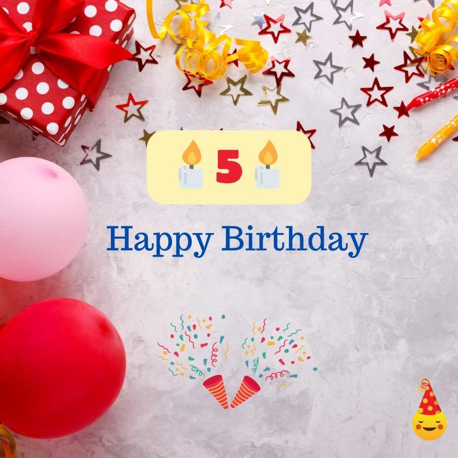 birthday wishes to 5 year old boy