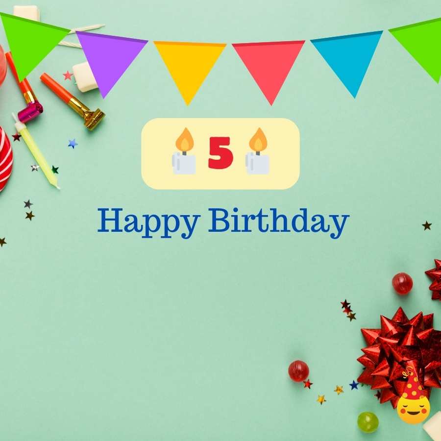 birthday wishes to 5 year old
