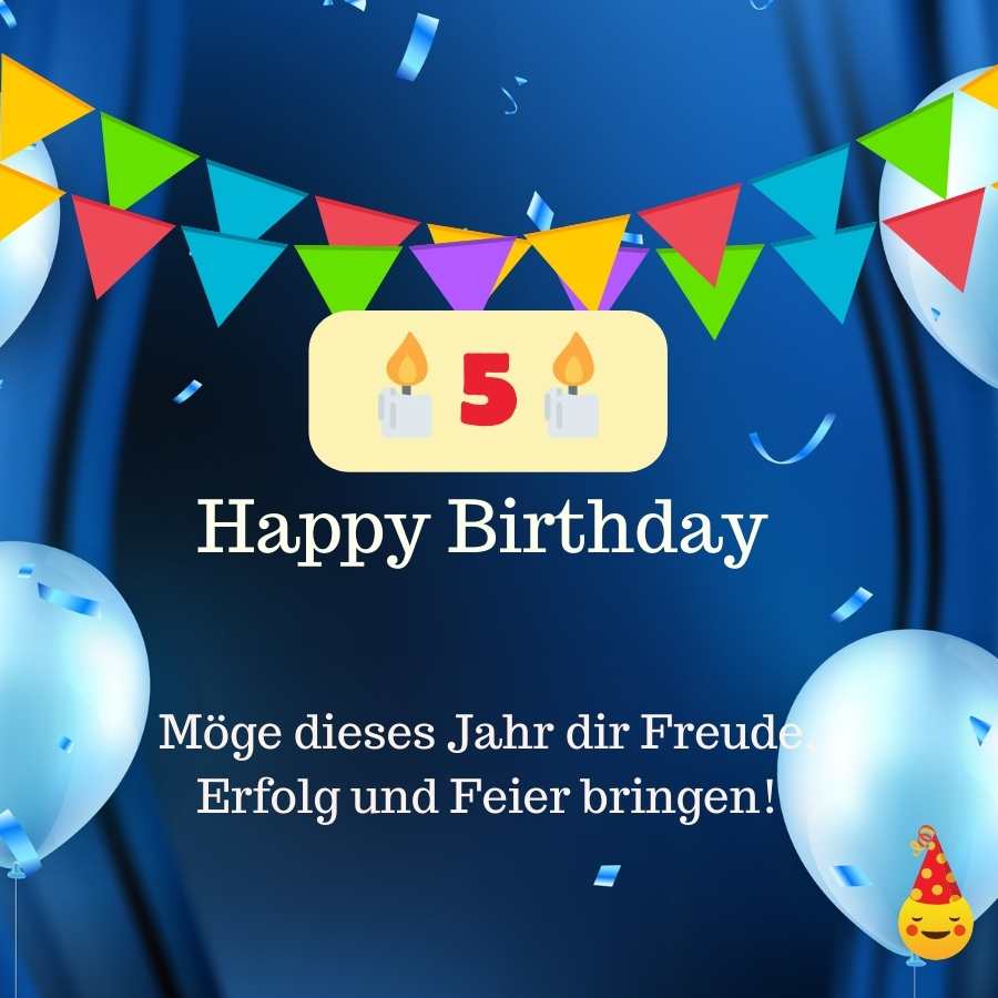 birthday wishes girl 5 years old