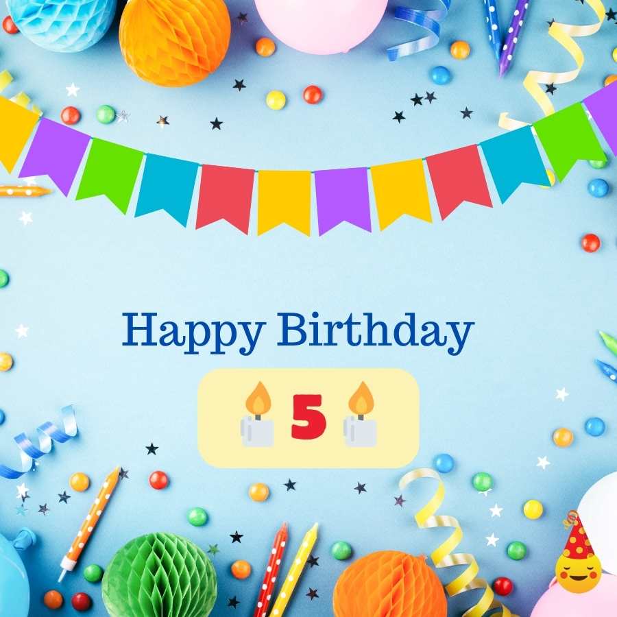birthday wishes for my 5 years old son