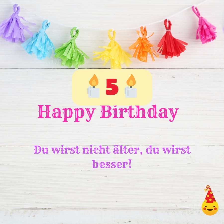 birthday wishes for a 5 year old