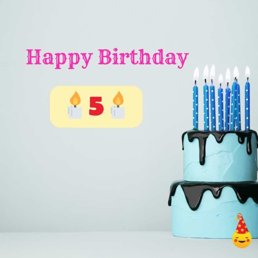birthday wishes for a 5 year girl