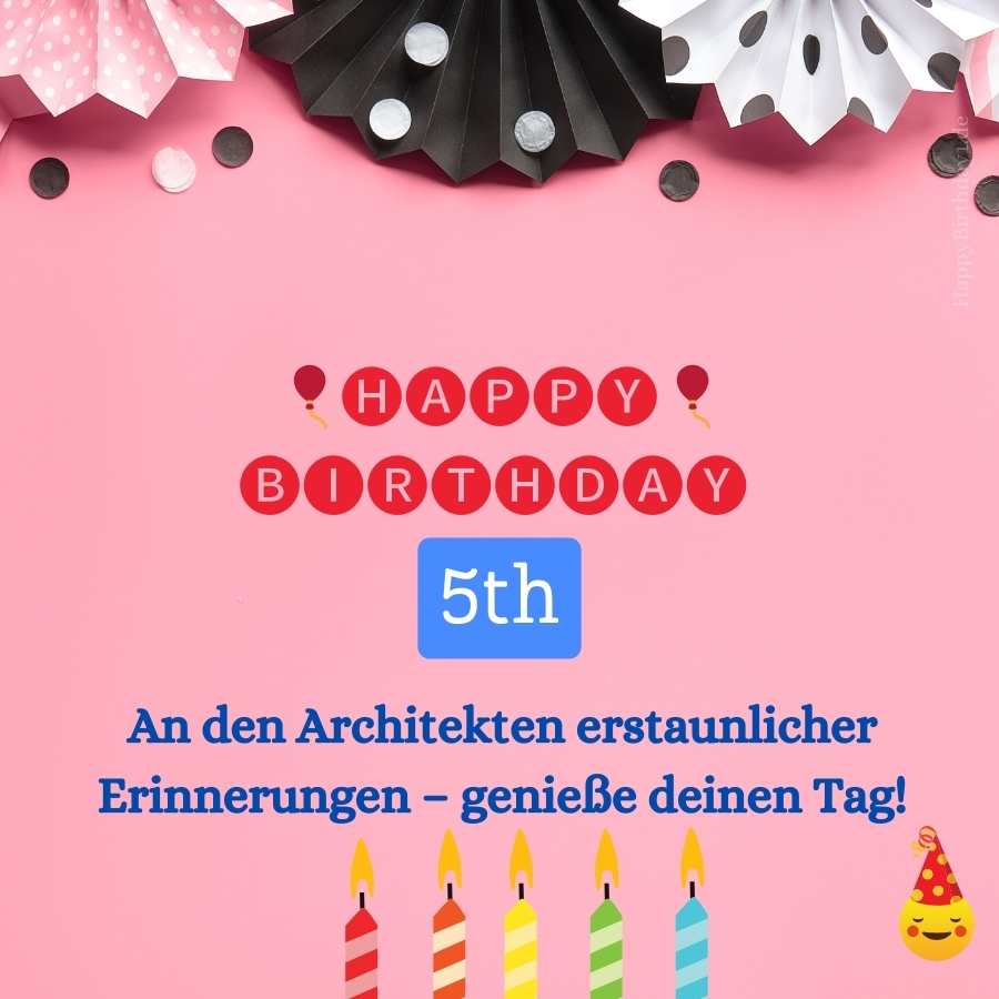 happy 5th birthday bilder