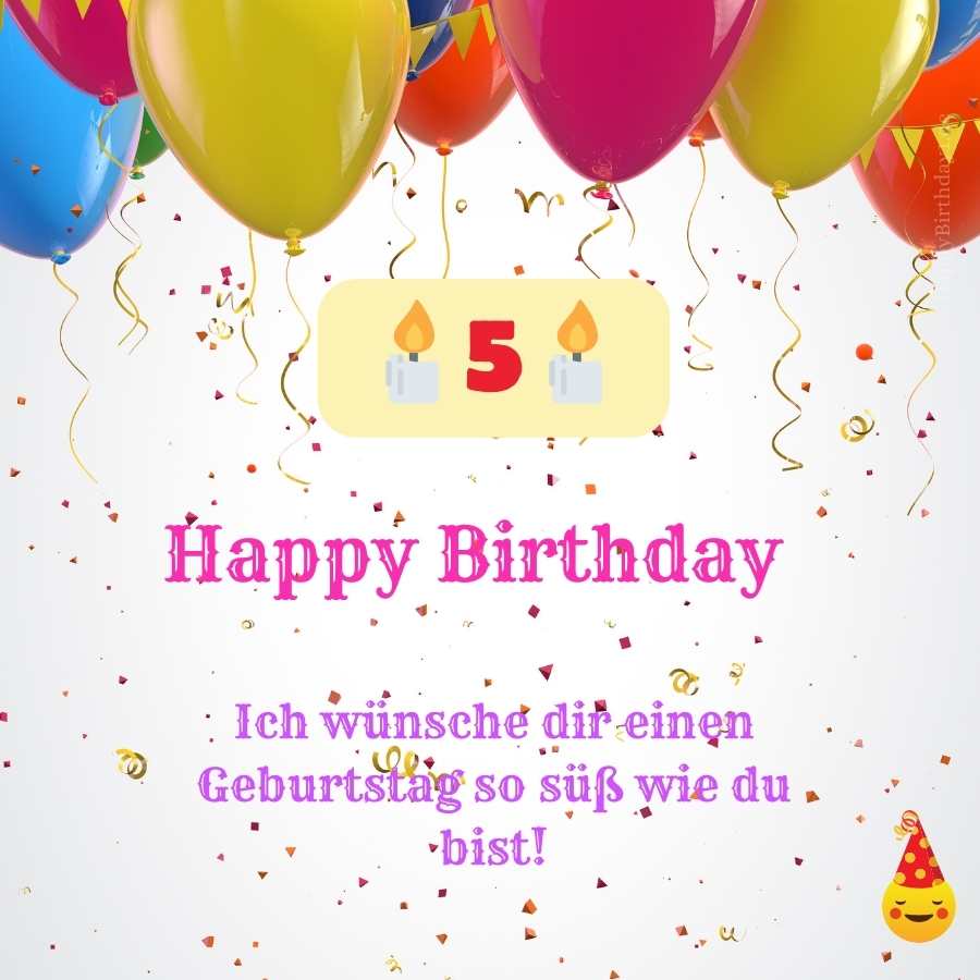 birthday wishes for 5-year-old