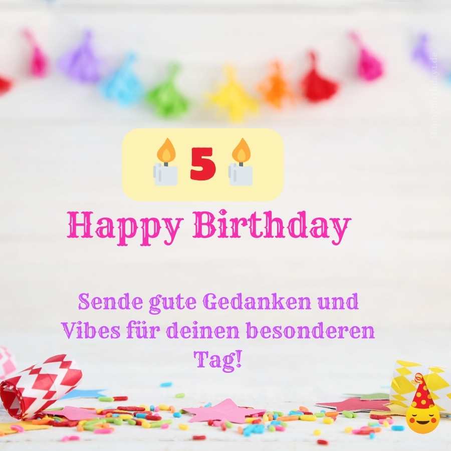 birthday wishes for 5 years old girl