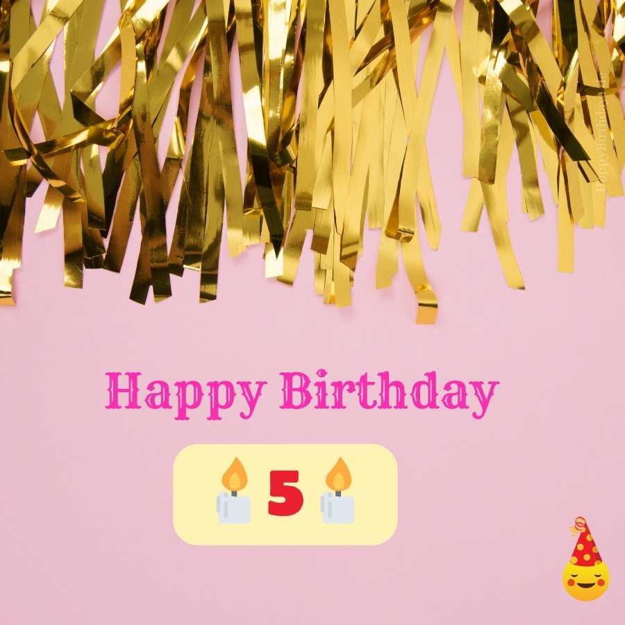 birthday wishes for 5 year old girl