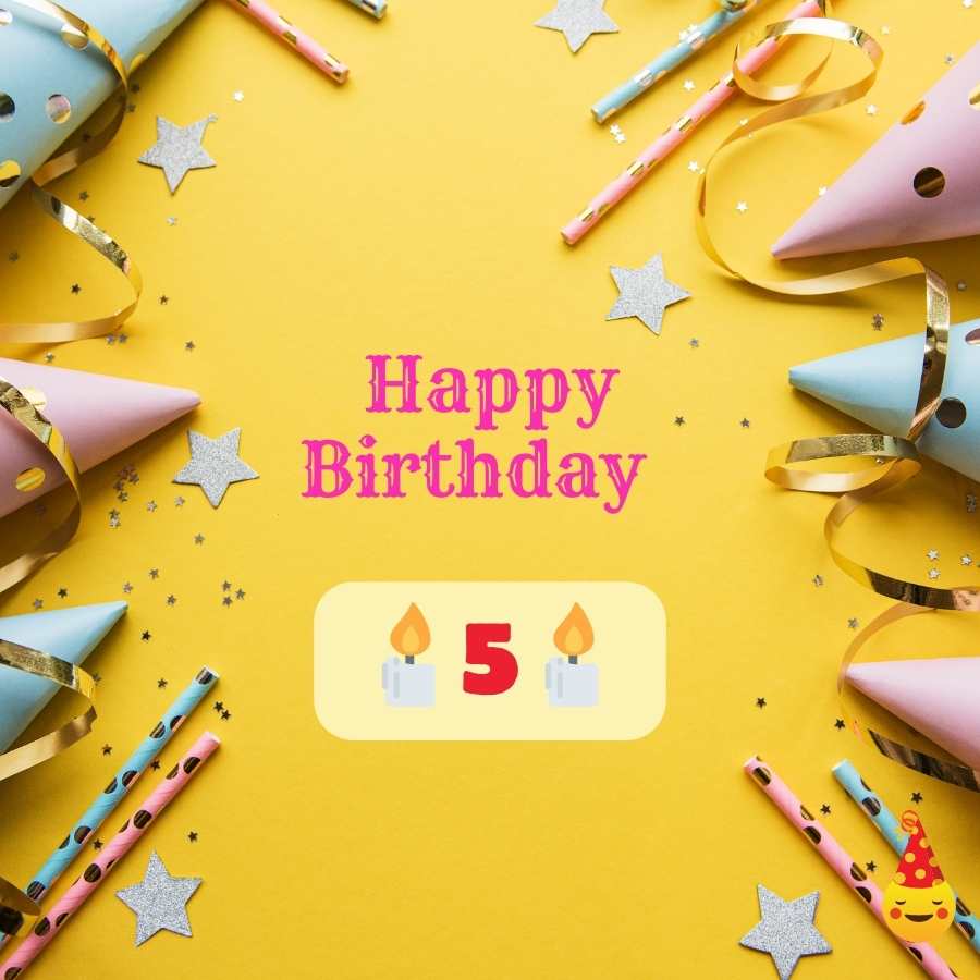 birthday wishes for 5 year old daughter