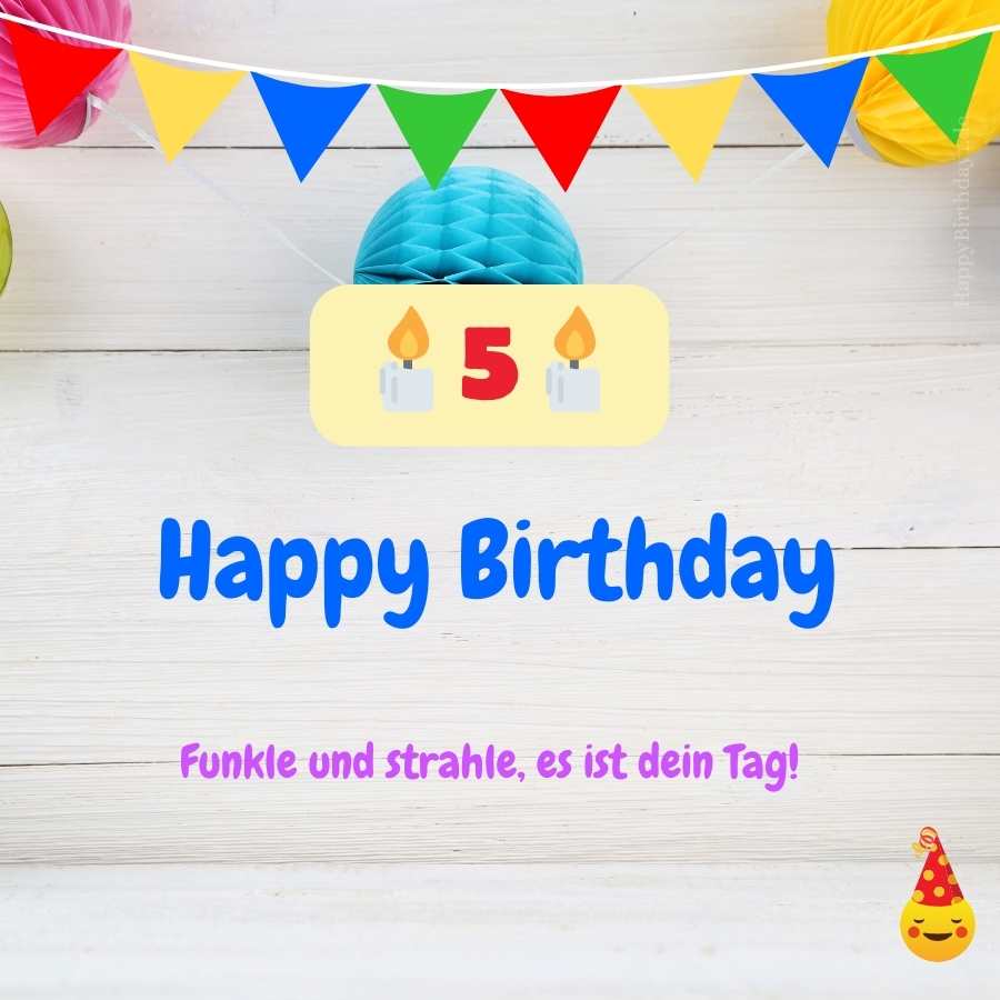 birthday wishes 5 years old girl