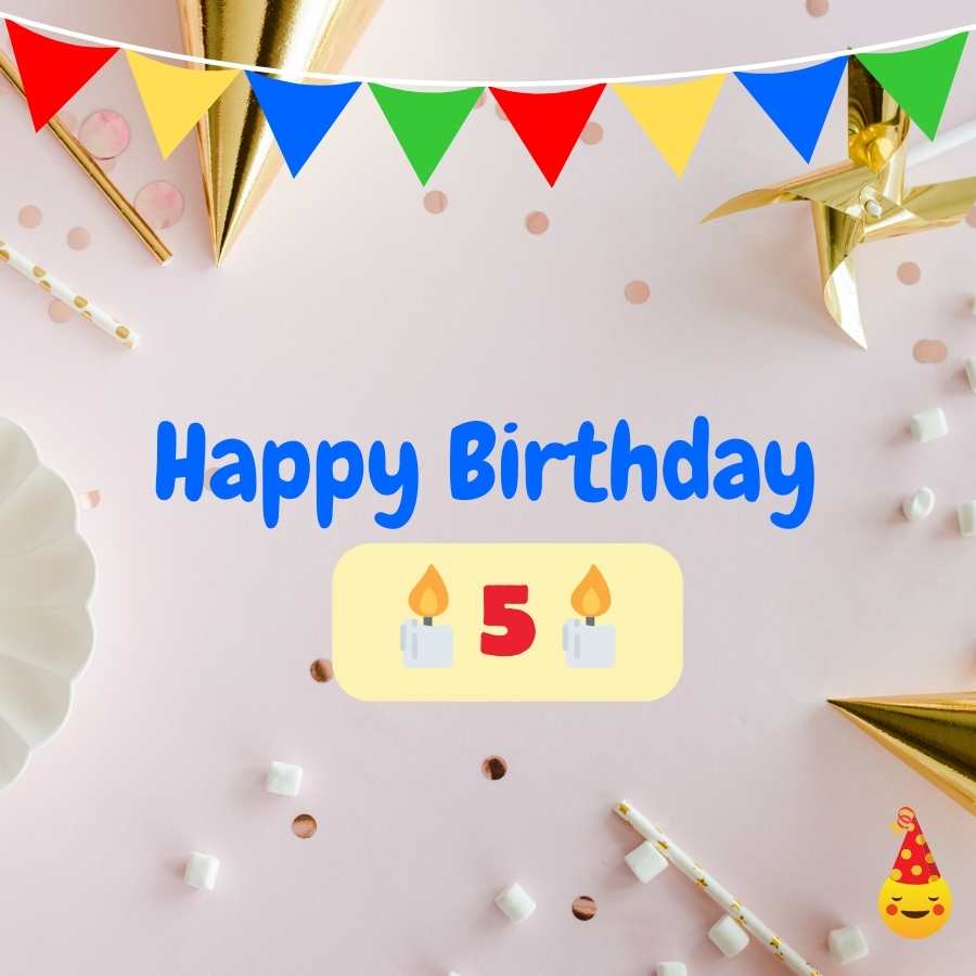 birthday wishes 5 year old girl