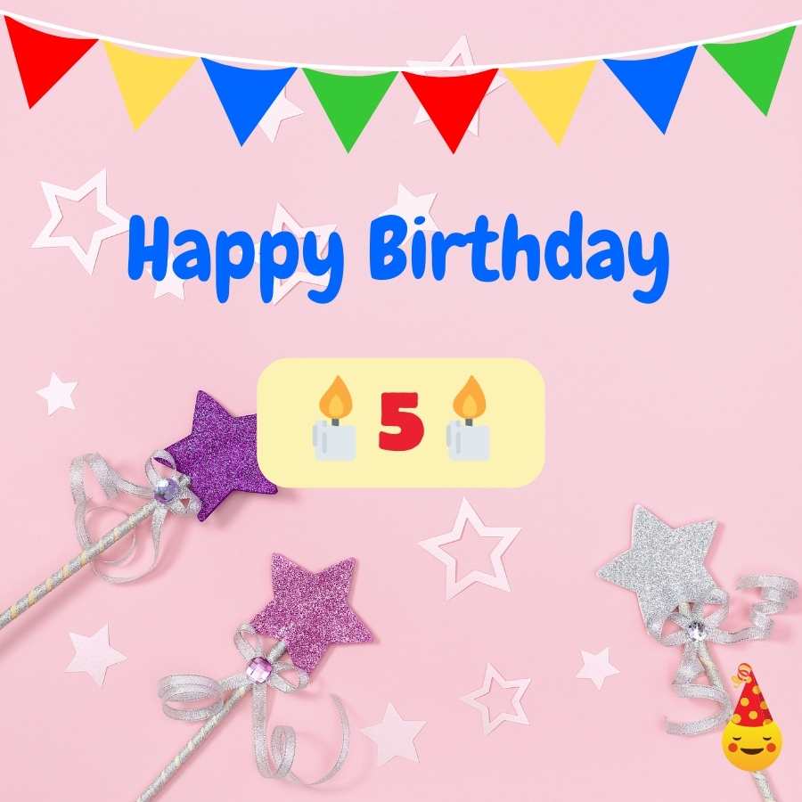 birthday wishes 5 year old