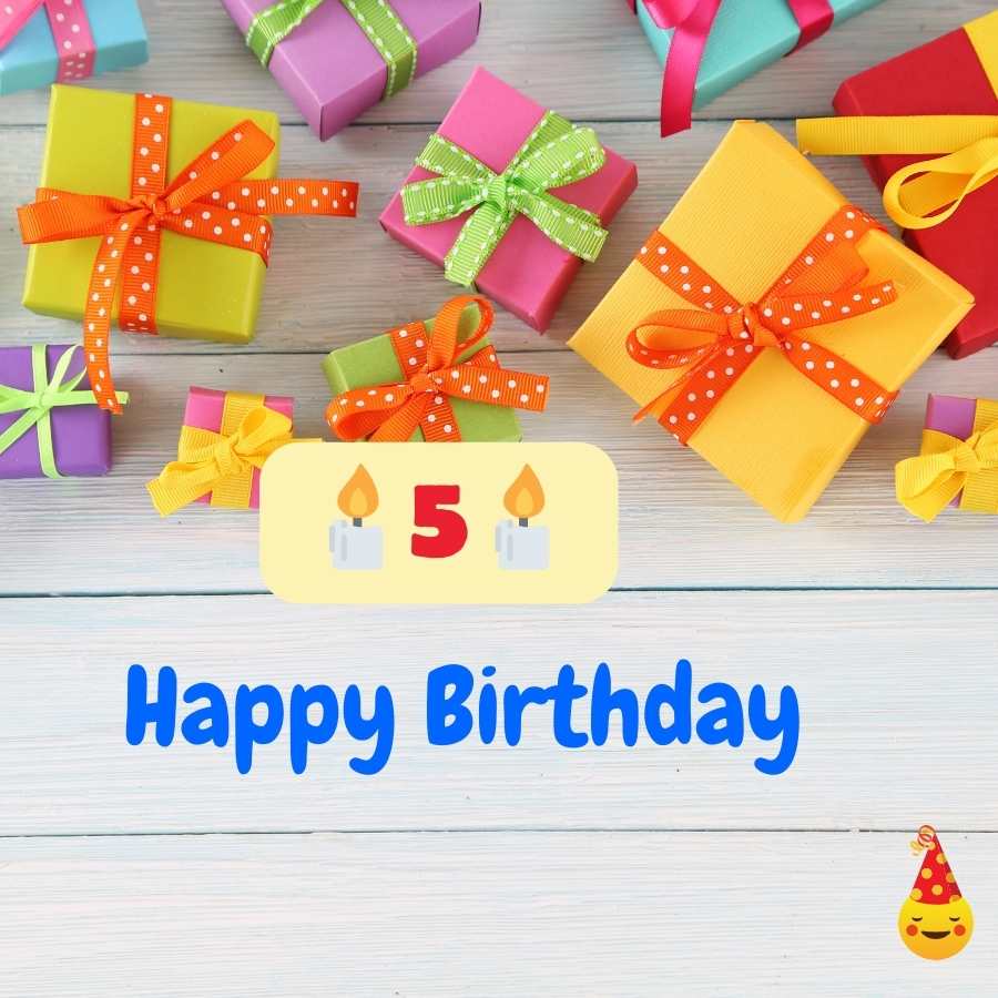 birthday wish for 5 year old son