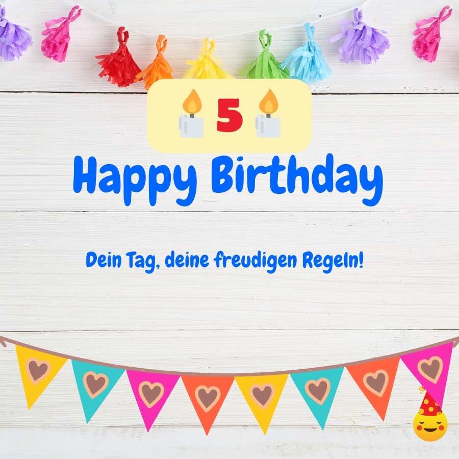birthday wishes for 5 years daughter